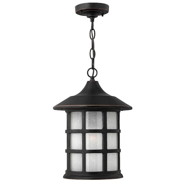 Freeport 1-Light Oil Rubbed Bronze Outdoor Pendant Light