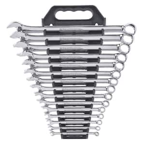 12-Point SAE Long Pattern Combination Wrench Set (15-Piece)