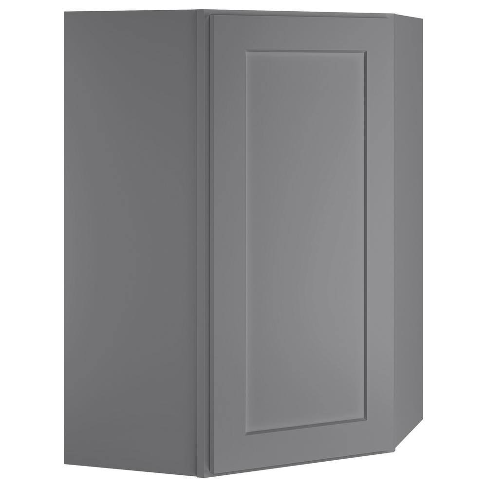 HOMEIBRO 24 in. x 30 in. x 24 in. Shaker Gray Plywood Wall Diagonal ...