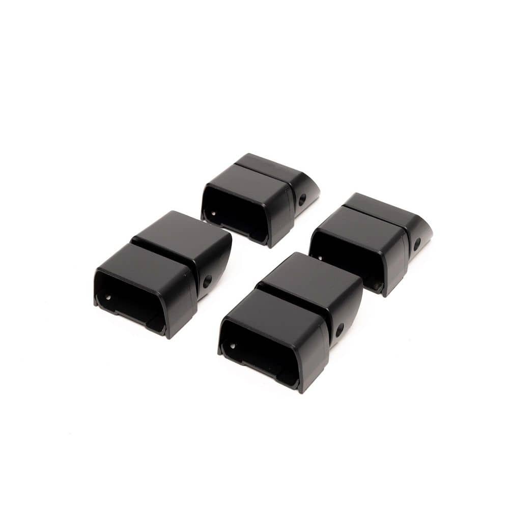 Rapid Rail Textured Black Aluminum Stair Bracket Kit (4-Pack) price history on PriceWatchPro