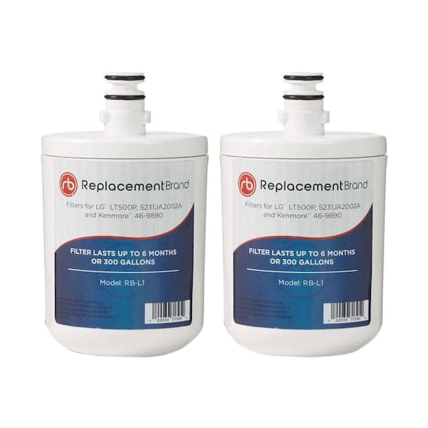 ReplacementBrand LG LT500P Comparable Refrigerator Filter by Replacement Brand (2-Pack)