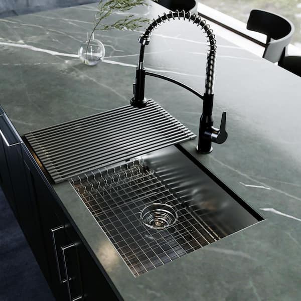 30-in. Undermount Single Bowl 18 Gauge Stainless Steel Kitchen Sink