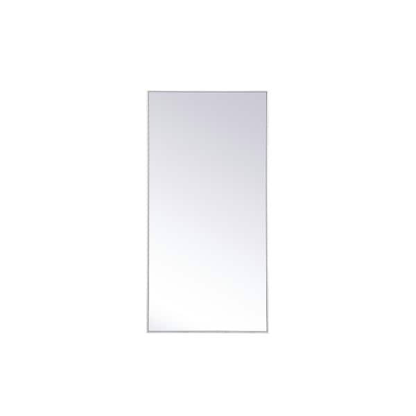 Unbranded Large Rectangle White Modern Mirror (60 in. H x 30 in. W)