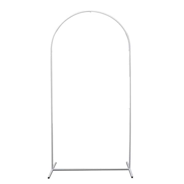 YIYIBYUS 78.74 in. x 39.37 in. Wedding Arch Metal Backdrop Stand ...