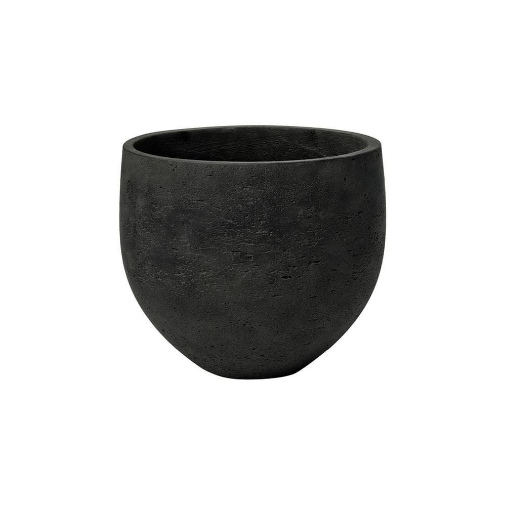 Mini Orb 12.6 in L Black Washed Color Planter- made of Fiberstone, Large price history on PriceWatchPro