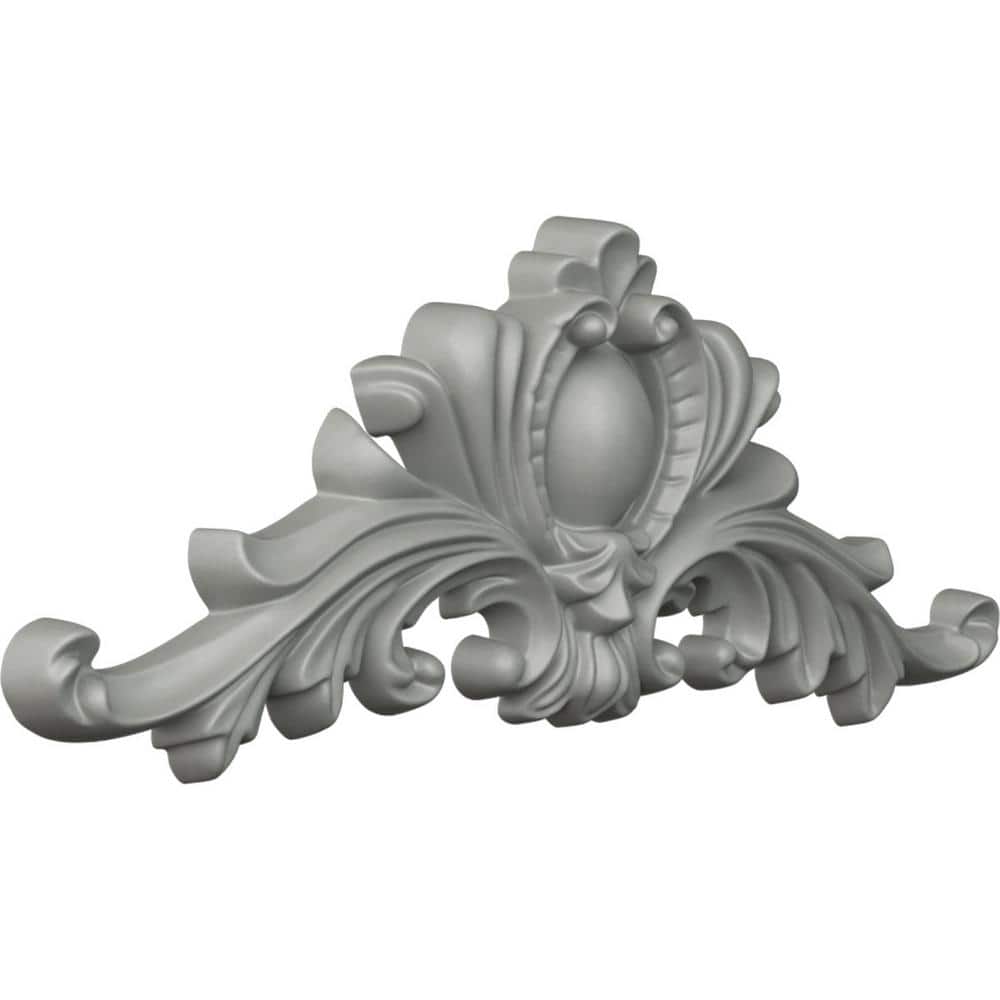 White Primed Polyurethane Architectural Onlay, 12 5/8"W x 5"H