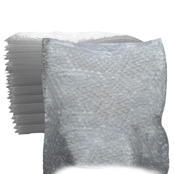 Unbranded Double Walled Bubble Cushioning Bags 12 x 12 50Pcs for Moving Storage Shipping Packing Supplies