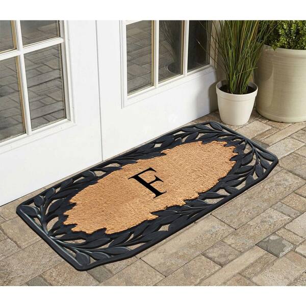 Home Doormat, Leaf Boarder, Welcome Doormat, Double Door Doormat, Home  decor, Large Doormat, Extra large doormat, Custom doormat 