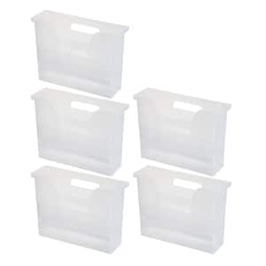 Desktop File Box Small in Clear (5-Pack)