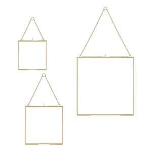 Gold Hanging Gallery Picture Frames (Set of 3)