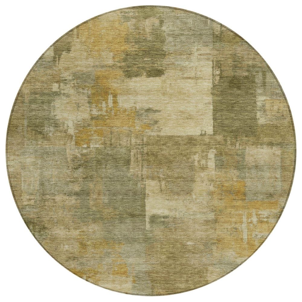 Chantille Machine Washable Indoor/Outdoor Abstract ACN2069 Khaki 8 ft. x 8 ft. Area Rug price history on PriceWatchPro
