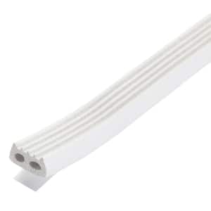 Premium 5/16 in. x 10 ft. White Weatherstrip for Large Gaps