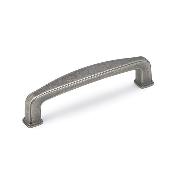 Richelieu Hardware Charlemagne Collection 3 3/4 in. (96 mm) Pewter Transitional Cabinet Bar Pull