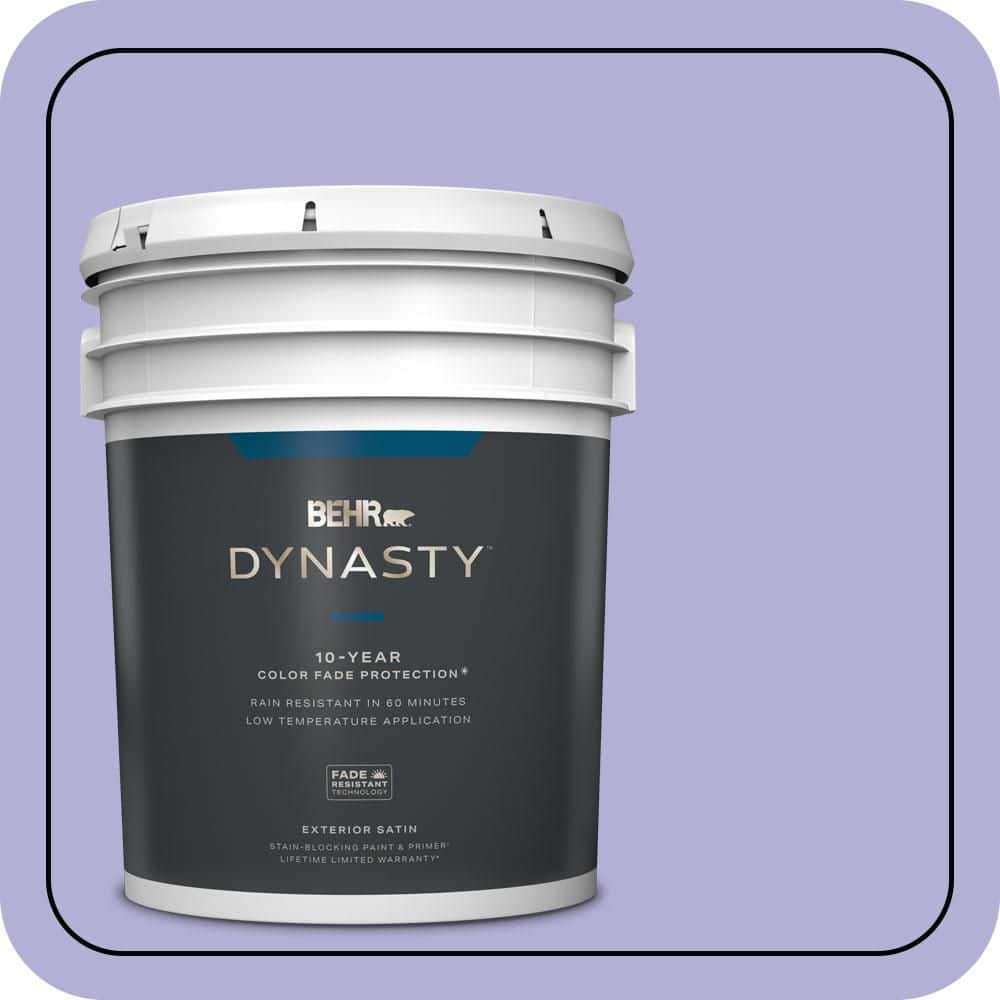5 gal. #630B-4 Freesia Purple Satin Enamel Exterior Stain-Blocking Paint & Primer price history on PriceWatchPro