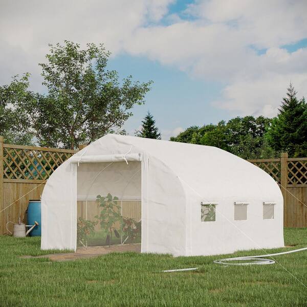 Outsunny 20' x 10' x 7' Freestanding High Tunnel Walk-In Garden