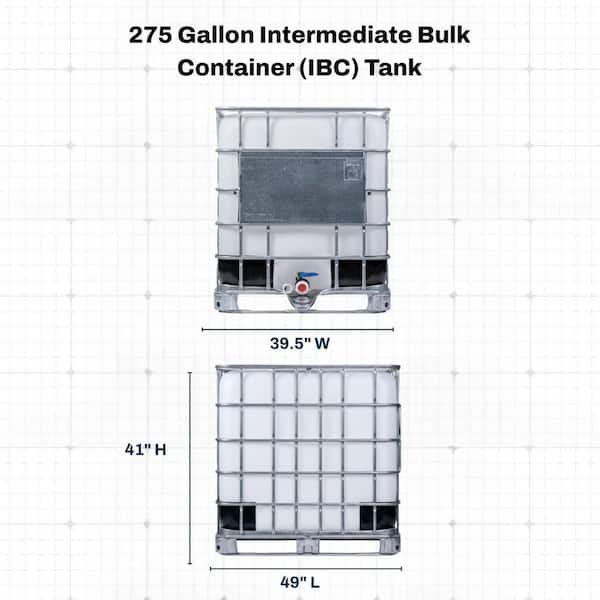 VPC 275 gal. Intermediate Bulk Container IBC Tank IBC-275-1 - The
