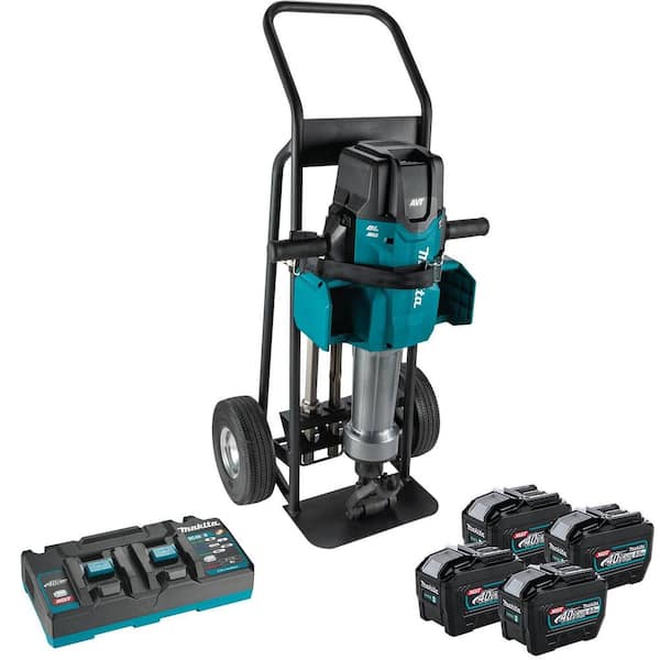80V max (40V max X2) XGT Brushless Cordless 70 lb. AVT Breaker Hammer Kit, AWS Capable with 4 Batteries (8.0Ah)