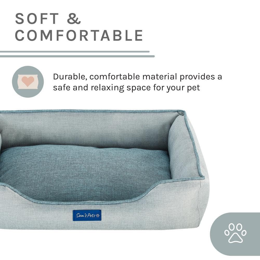 Arthur Small Gray Polyester Outdoor Dog Bed
