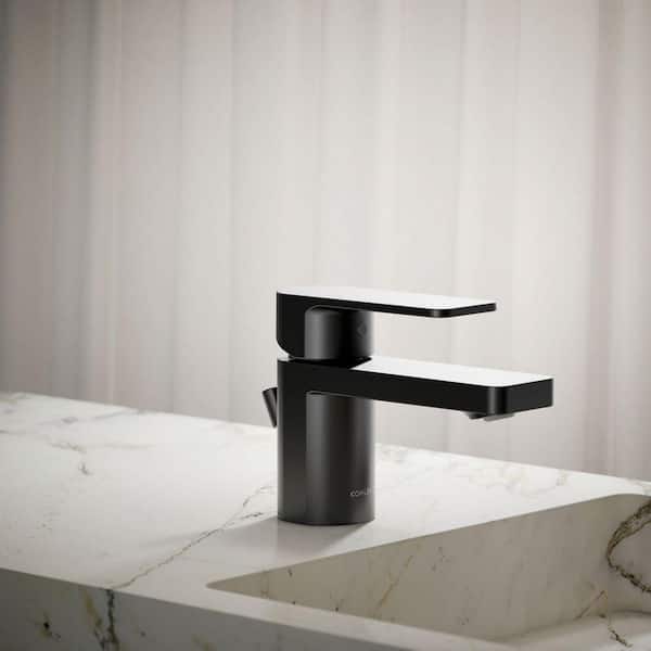 Parallel 1.0 GPM Single-Hole Bathroom Sink Faucet in Matte Black