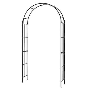 90.5 in. Metal Garden Arch Trellis for Climbing Plants and Outdoor Garden Decor