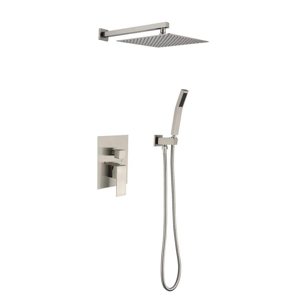 Rain Shower Head Systems Wall Mounted Shower in Brushed Nickel price history on PriceWatchPro