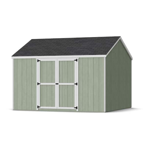 Value Gable 12 ft. x 12 ft. Outdoor Wood Storage Shed with Side Entry and Floor Do-It-Yourself Kit (144 sq. ft. )