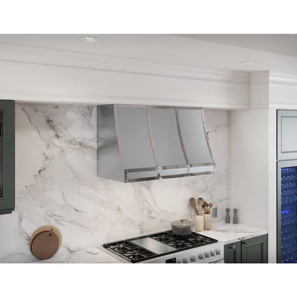 洋楽 HOODFACTOR Zephyr AK7548CS Pro-Style Wall Hood with 6-Speed/650 CFM Blower
