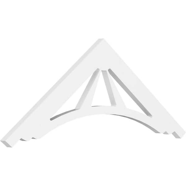 Ekena Millwork Stanford 1 in. D x 13-1/2 in. W x 36 in. L Signature Urethane Gable Pediment