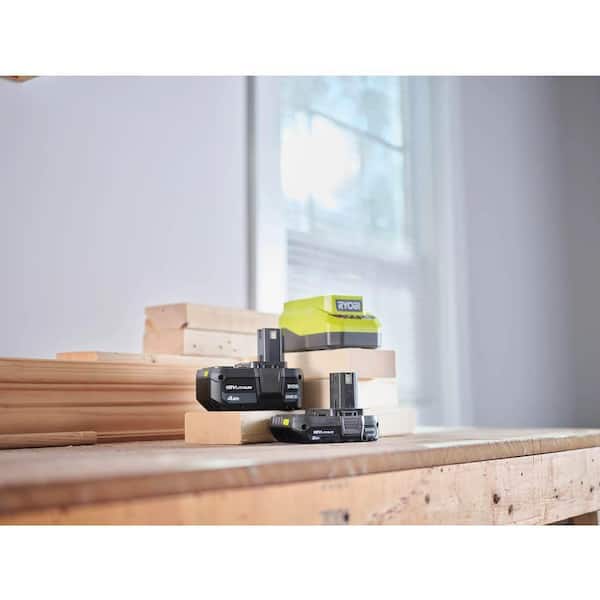 RYOBI - ONE+ 18V Lithium-Ion Starter Kit with 2.0 Ah Battery, 4.0 Ah Battery, and Charger
