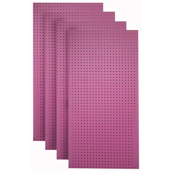 Triton 1/4 in. Custom Painted Wild Orchid Pegboard Wall Organizer (Set of 4)