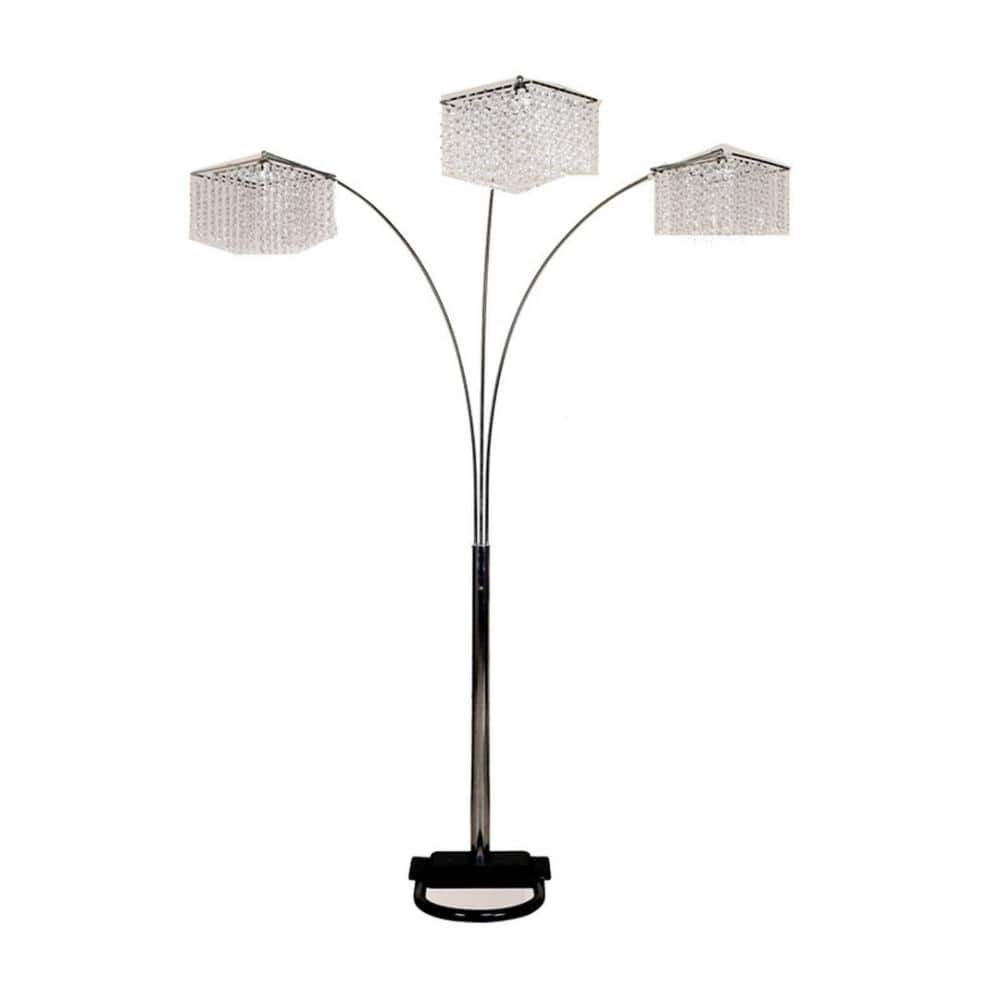 67.5 in. Contemporary Metal Floor Lamp in Black Metal and Walnut Wood with White Shade price history on PriceWatchPro