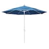 California Umbrella 11 ft. Fiberglass Collar Tilt Double Vented Patio Umbrella in Capri Pacifica GSCUF118170-SA26-DWV