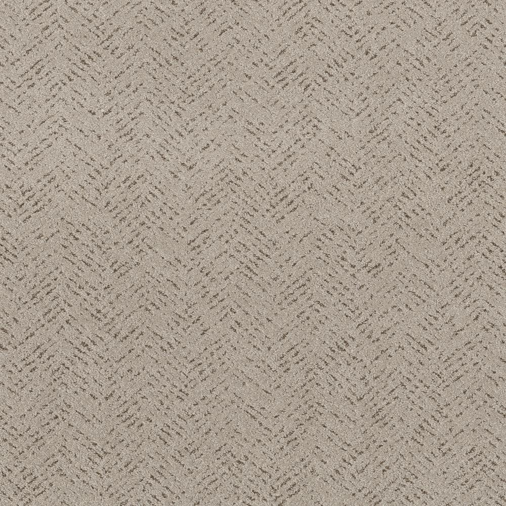 Lifeproof Fairhaven Color Mushroom Beige 42 oz. SD Polyester Pattern