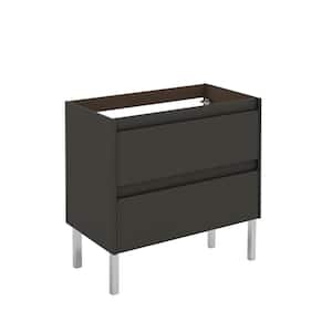 Ambra 80F 31.1 in. W x 17.6 in. D x 32.4 in. H Bath Vanity Cabinet Only in Anthracite