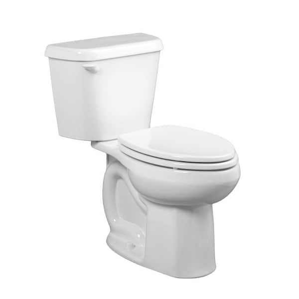 American Standard Colony 2-piece 1.6 GPF Single Flush Elongated Toilet in White, Seat Not Included