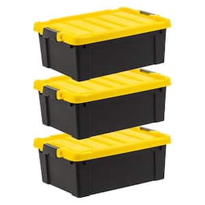 IRIS 3 gal. Heavy-Duty Stackable Storage Tote (Set of 6) 500151 - The ...