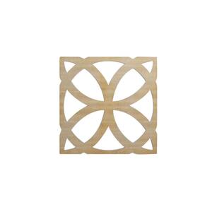 23-3/8 in. x 23-3/8 in. x 1/4 in. Hickory Large Daventry Decorative Fretwork Wood Wall Panels (20-Pack)