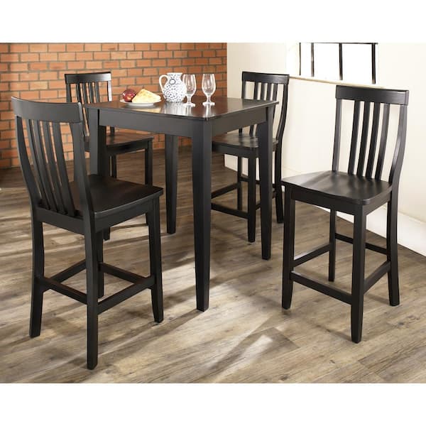 black pub dining sets