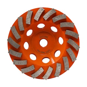 125mm 5" Diamond Grinding Cup Wheel Stone Marble Concrete Sanding Turbo Segment 