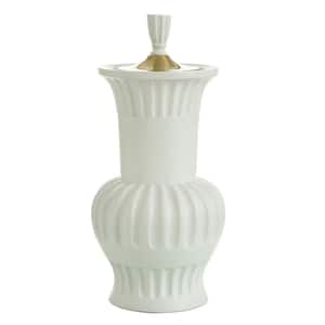 For Living Room Floor White Decorative Vase Amphora 9.25 in.
