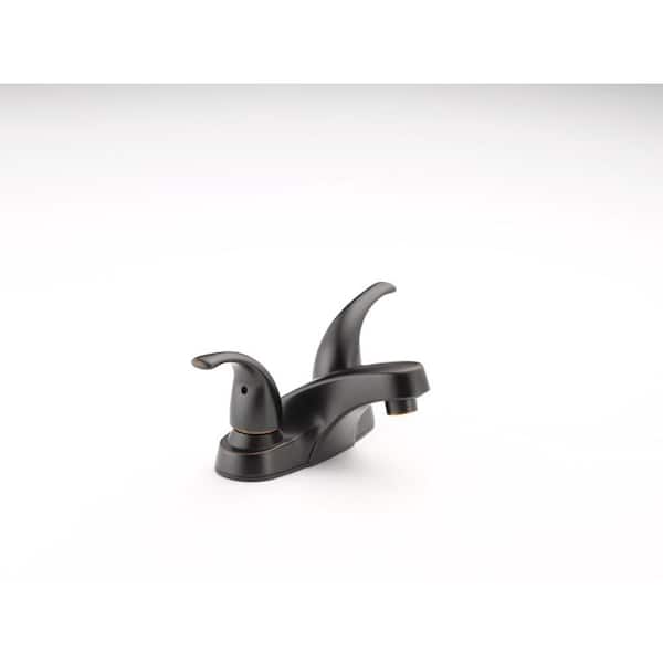 4 in. Centerset 2-Handle Bathroom Faucet in Oil Rubbed Bronze