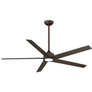 Woodhaven 60 in. LED Indoor Oil Rubbed Bronze Ceiling Fan with Remote