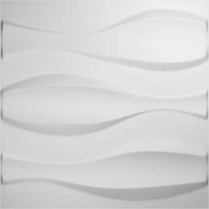 1 in. x 19-5/8 in. x 19-5/8 in. White PVC Thompson EnduraWall Decorative 3D Wall Panel (2.67 sq. ft.)