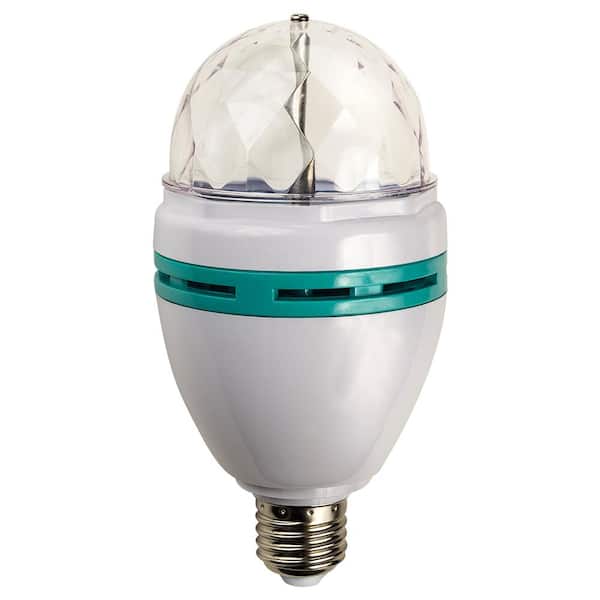 Paradise 20W Equivalent Multi Color Rotating LED Party Light Bulb