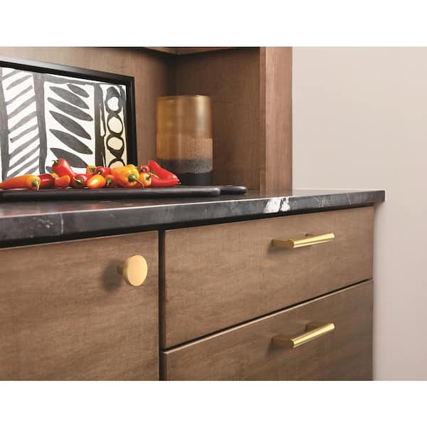Versa 1-3/8 in. (35mm) Modern Champagne Bronze Round Cabinet Knob