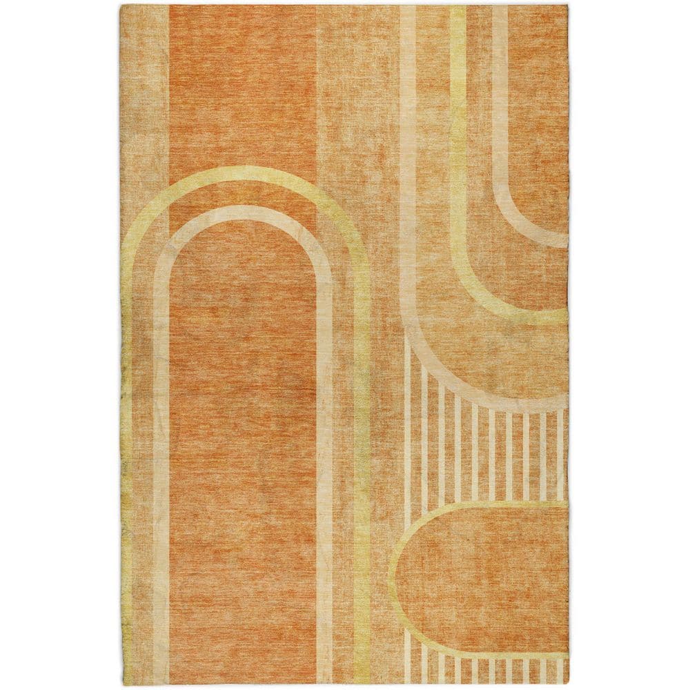 Dream Shag Premium Machine Washable Abstract ADS532 Terracotta 10 ft. x 14 ft. Area Rug price history on PriceWatchPro