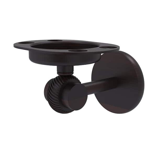 Allied Brass Satellite Orbit Two Collection Tumbler and Toothbrush Holder with Twisted Accents in Venetian Bronze
