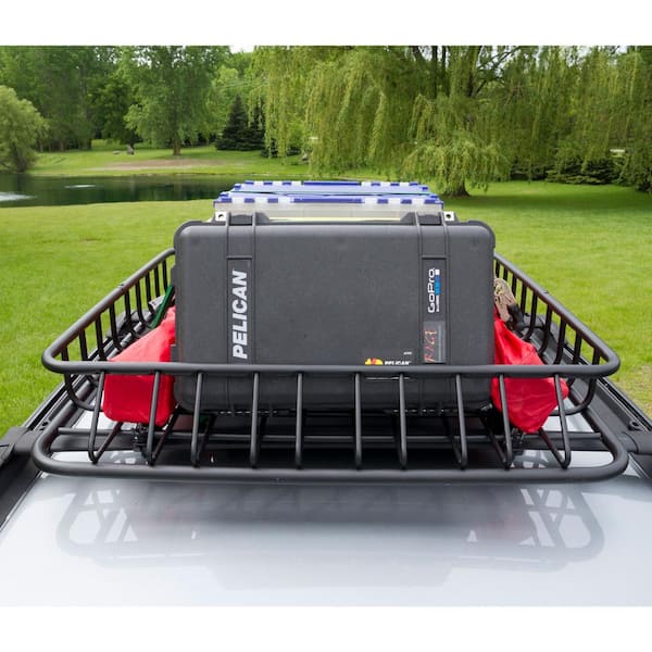 Elevate Outdoor 150 lbs. Heavy-Duty Roof Rack Cargo Storage Basket  RB-DLX-V2 - The Home Depot