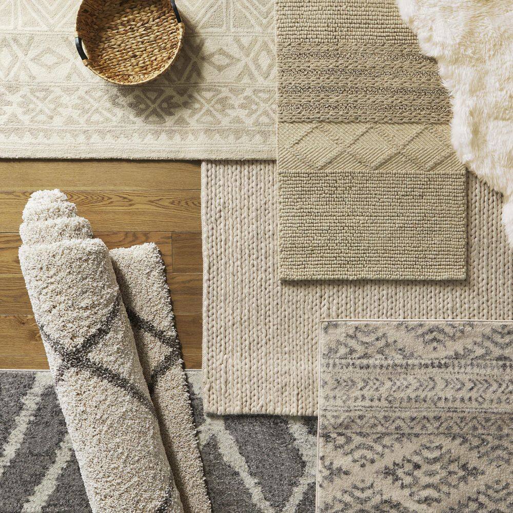 Natural White Handmade Sheepskin Runner Rug