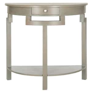 Liana 32 in. 1-Drawer Gray Wood Console Table